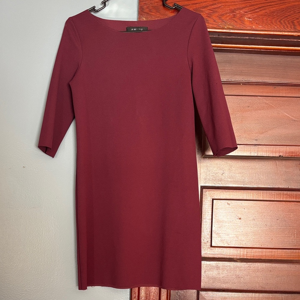 Aubergine 3/4 Sleeve Dress